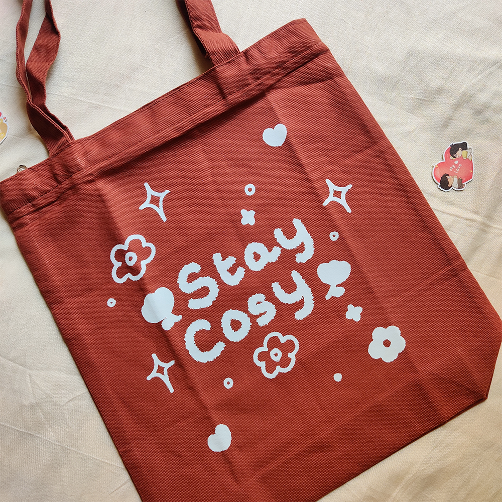 Stay Cosy - Zipper Totebag