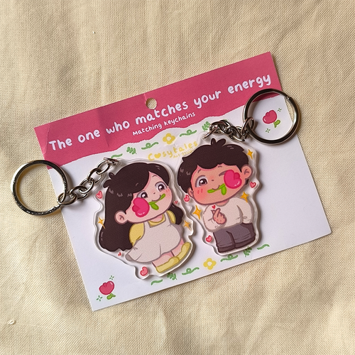 The one who matches your energy - Matching Acrylic Keychain (Pair)