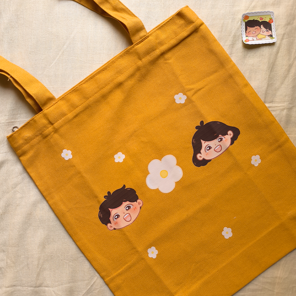 Love Blooms - Zipper Totebag