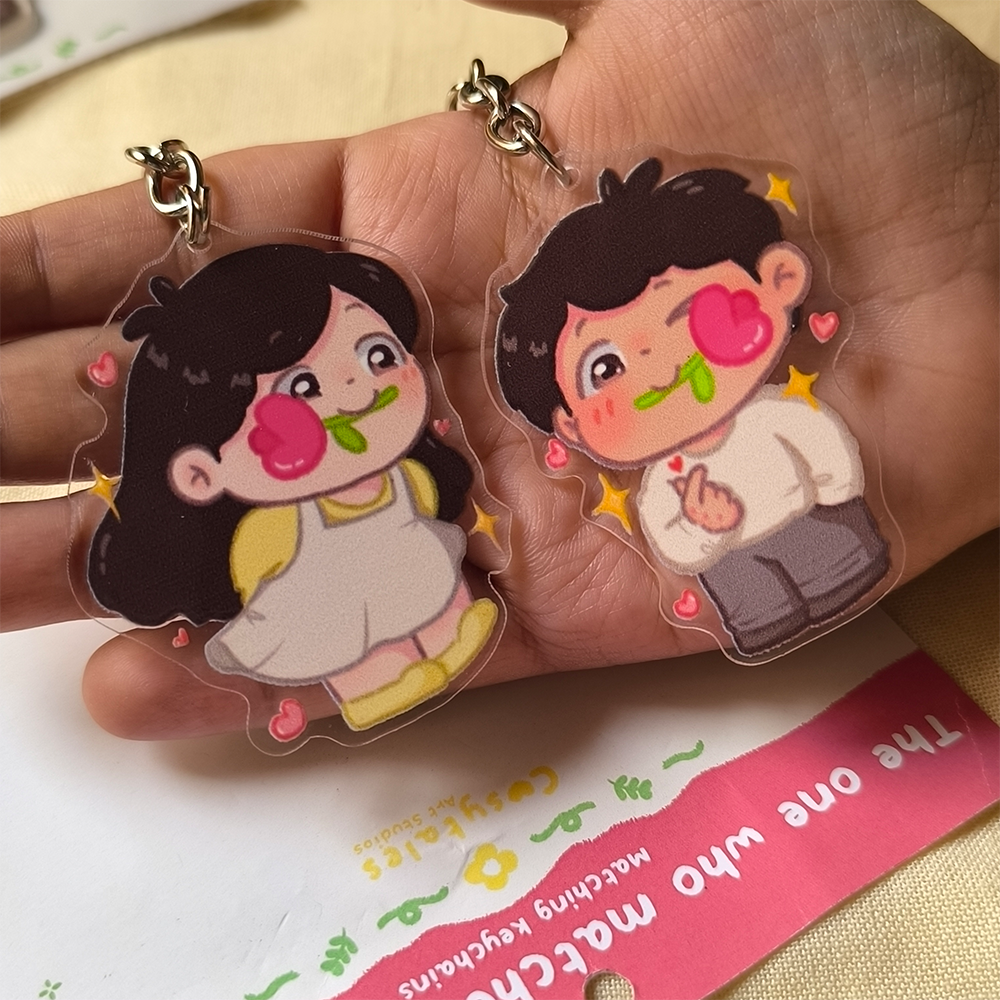 The one who matches your energy - Matching Acrylic Keychain (Pair)