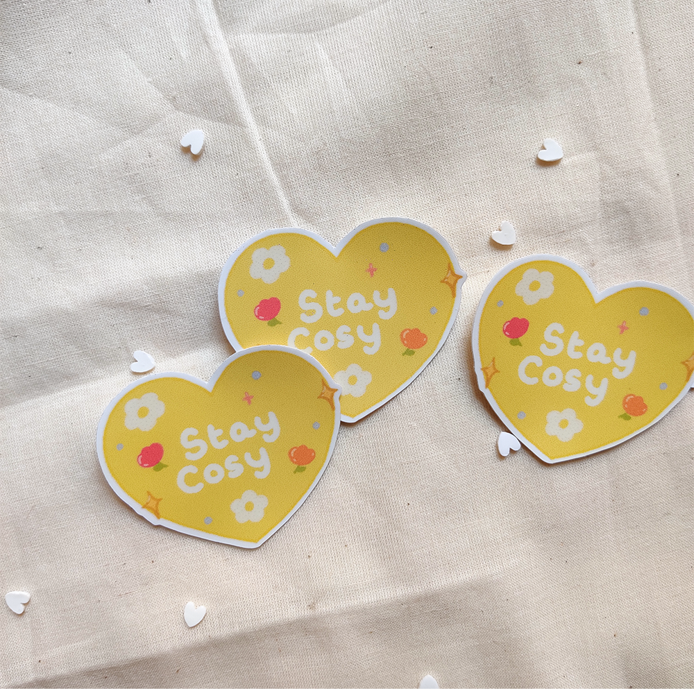 Stay Cosy - Cute Vinyl Sticker