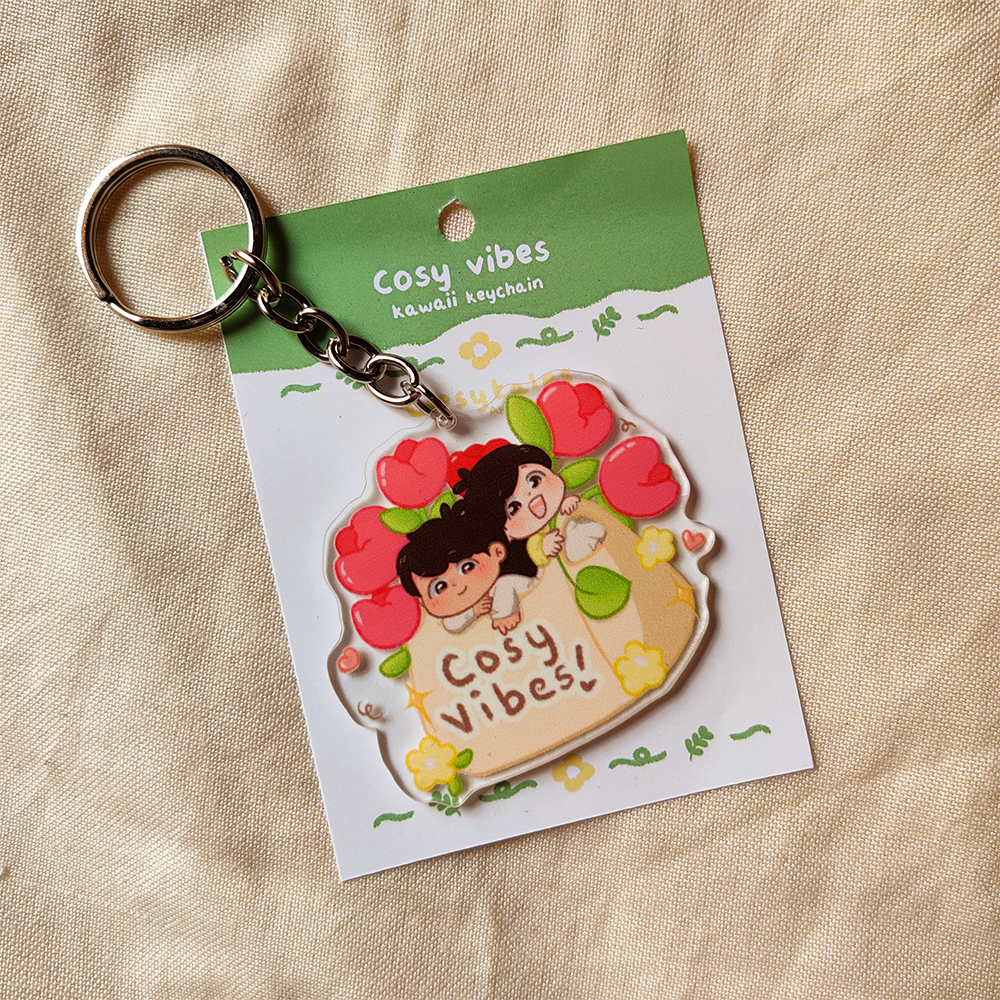 Cosy Vibes - Acrylic Keychain