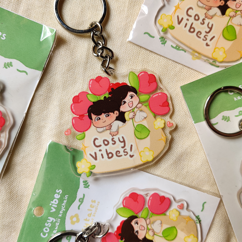 Cosy Vibes - Acrylic Keychain