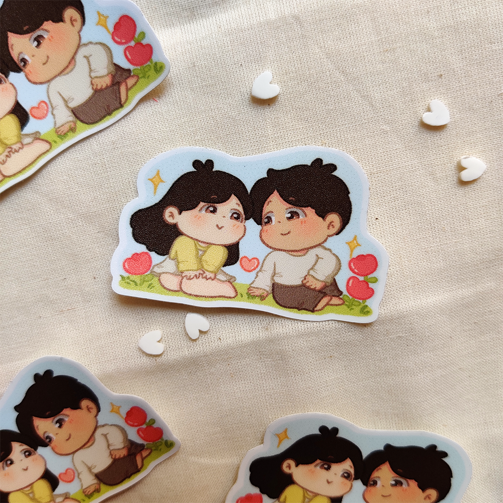 You & Me together forever - Couple Vinyl Sticker