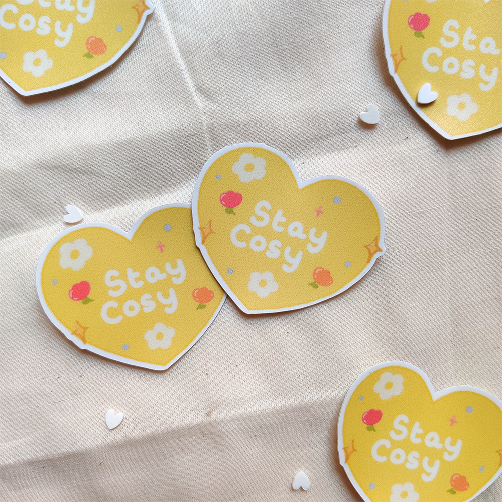 Stay Cosy - Cute Vinyl Sticker