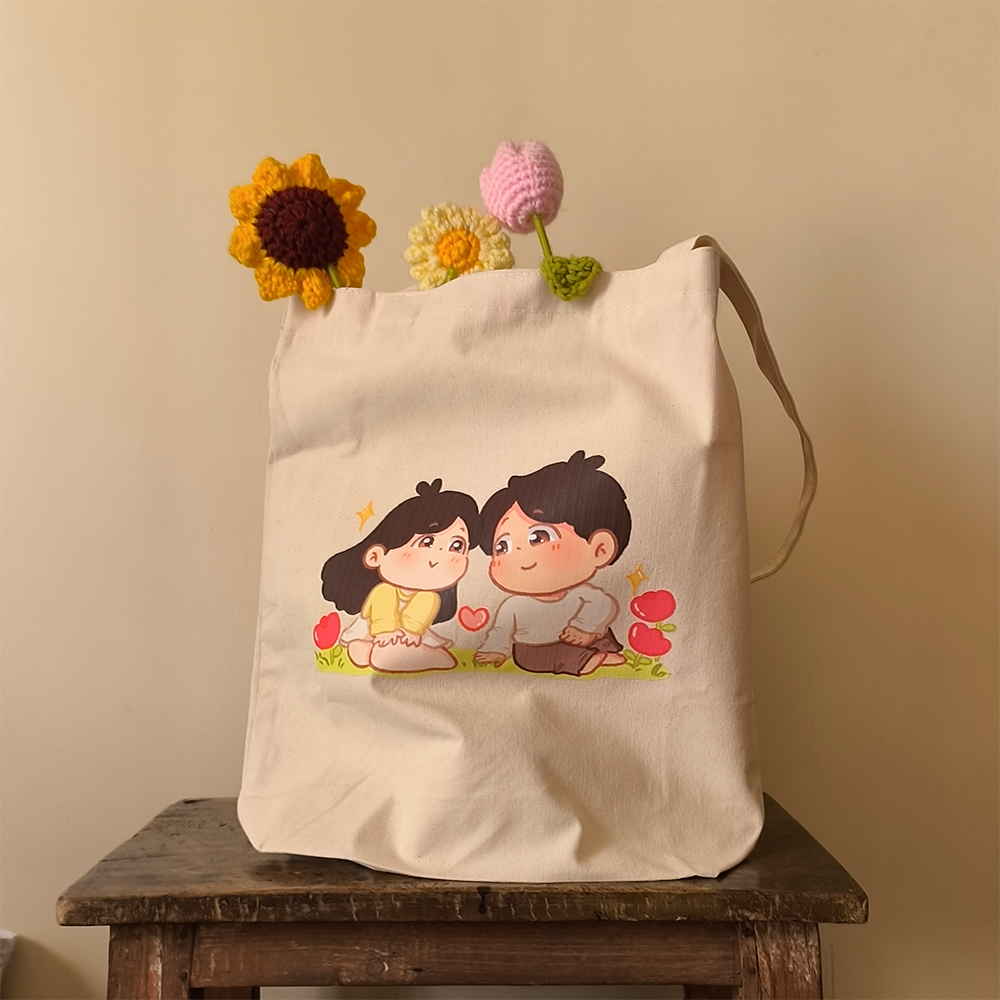 Cosy in love - Zipper Totebag