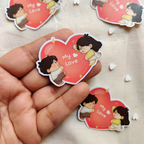 Falling in Love with you - Couple Vinyl Sticker