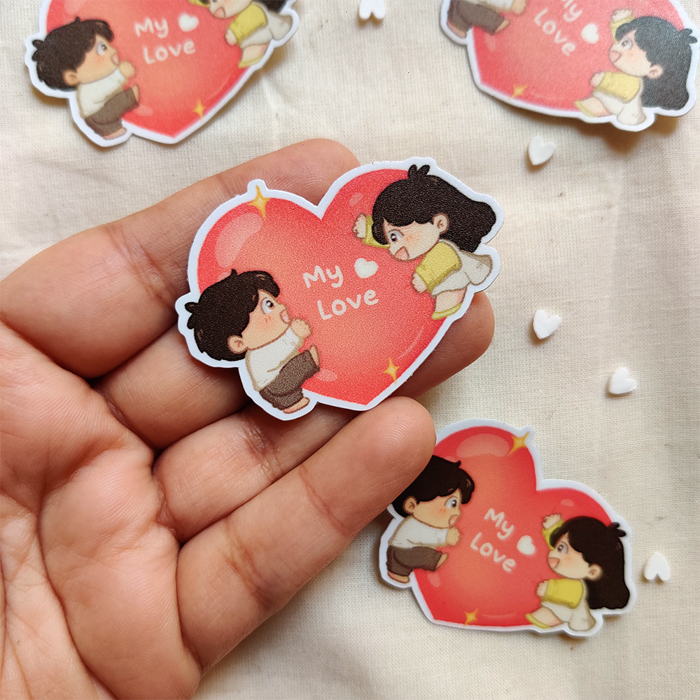 Falling in Love with you - Couple Vinyl Sticker