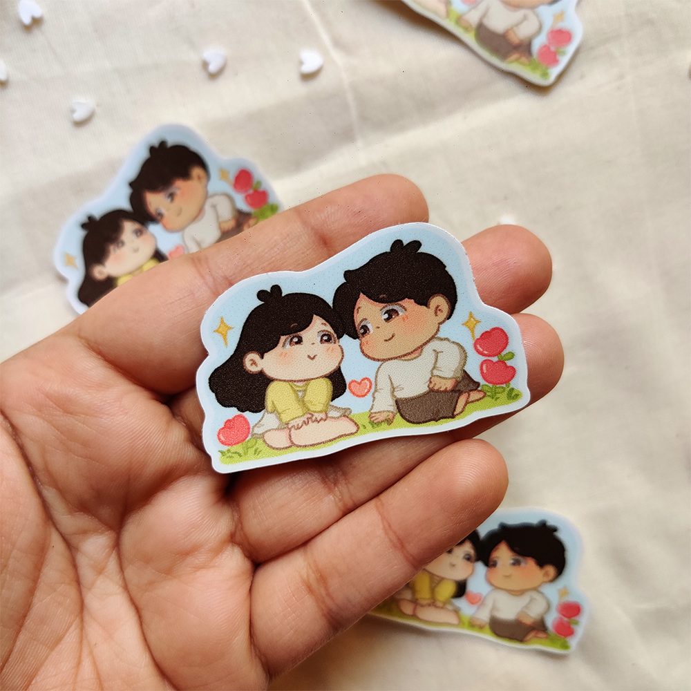 You & Me together forever - Couple Vinyl Sticker