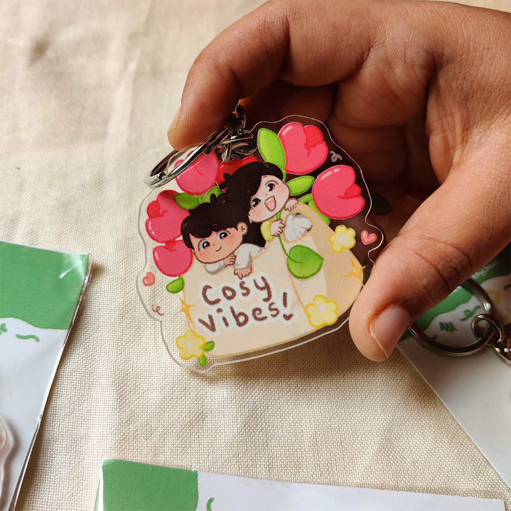 Cosy Vibes - Acrylic Keychain
