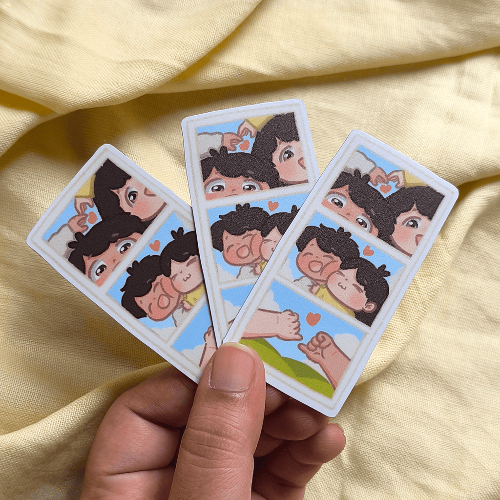 Couple in love - Photo strip Fridge Magnet