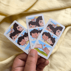 Couple in love - Photo strip Fridge Magnet