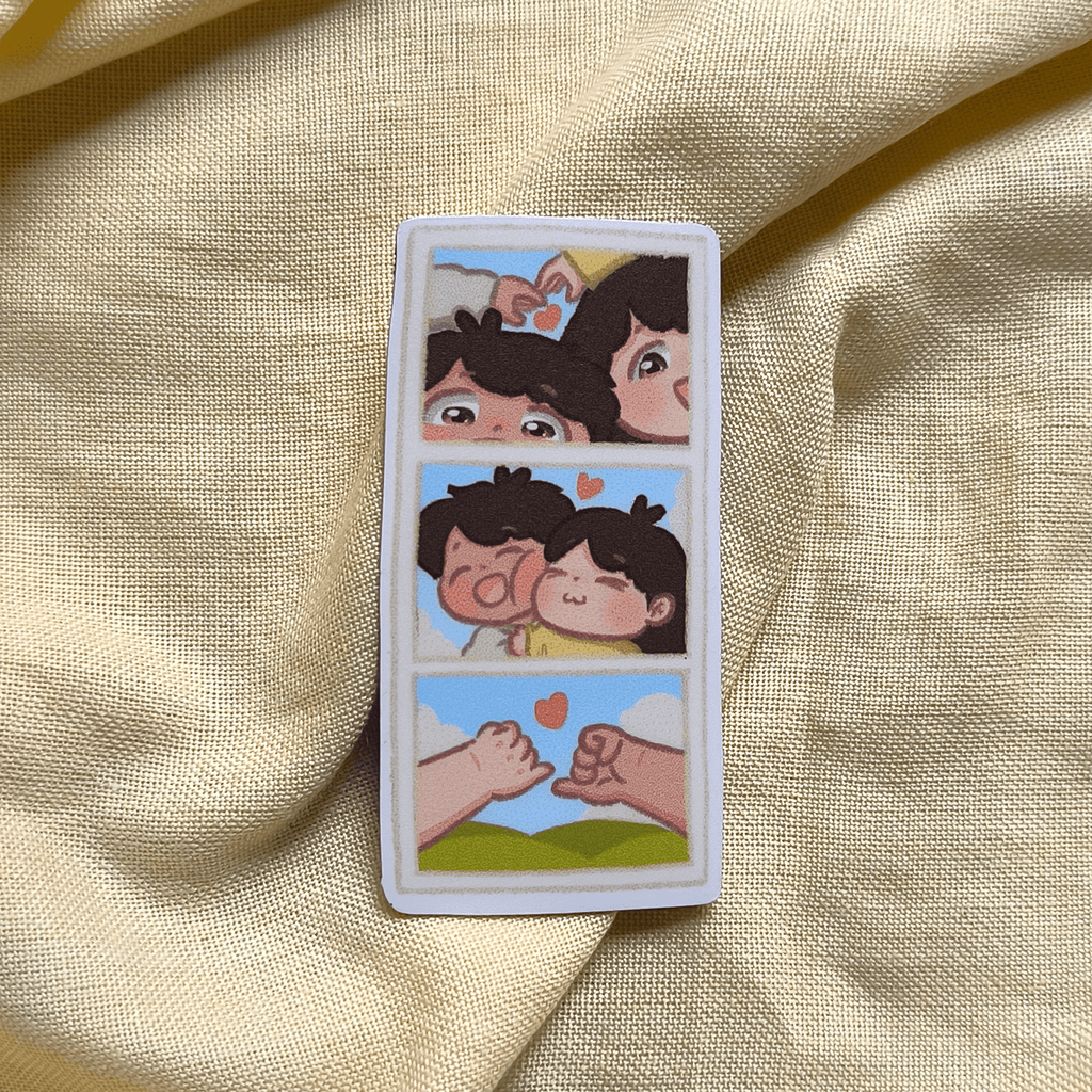 Couple in love - Photo strip Fridge Magnet