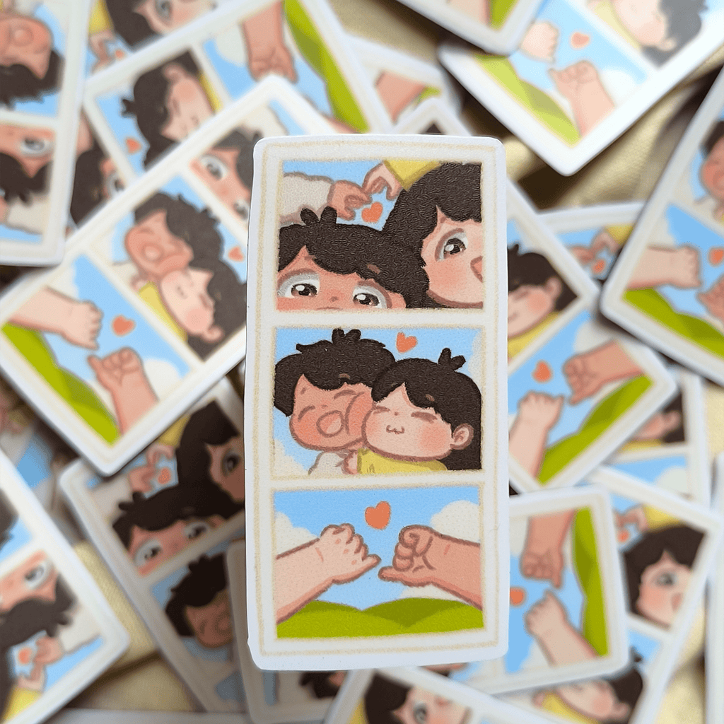 Couple in love - Photo strip Fridge Magnet