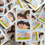 Couple in love - Photo strip Fridge Magnet