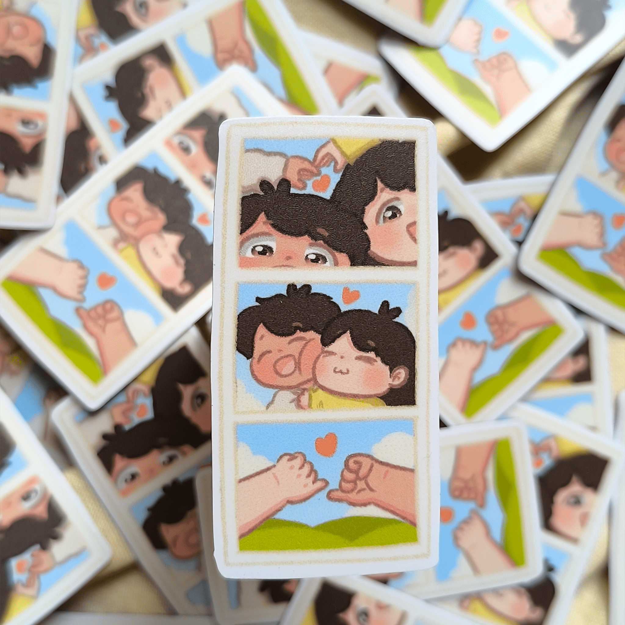 Couple in love - Photo strip Fridge Magnet