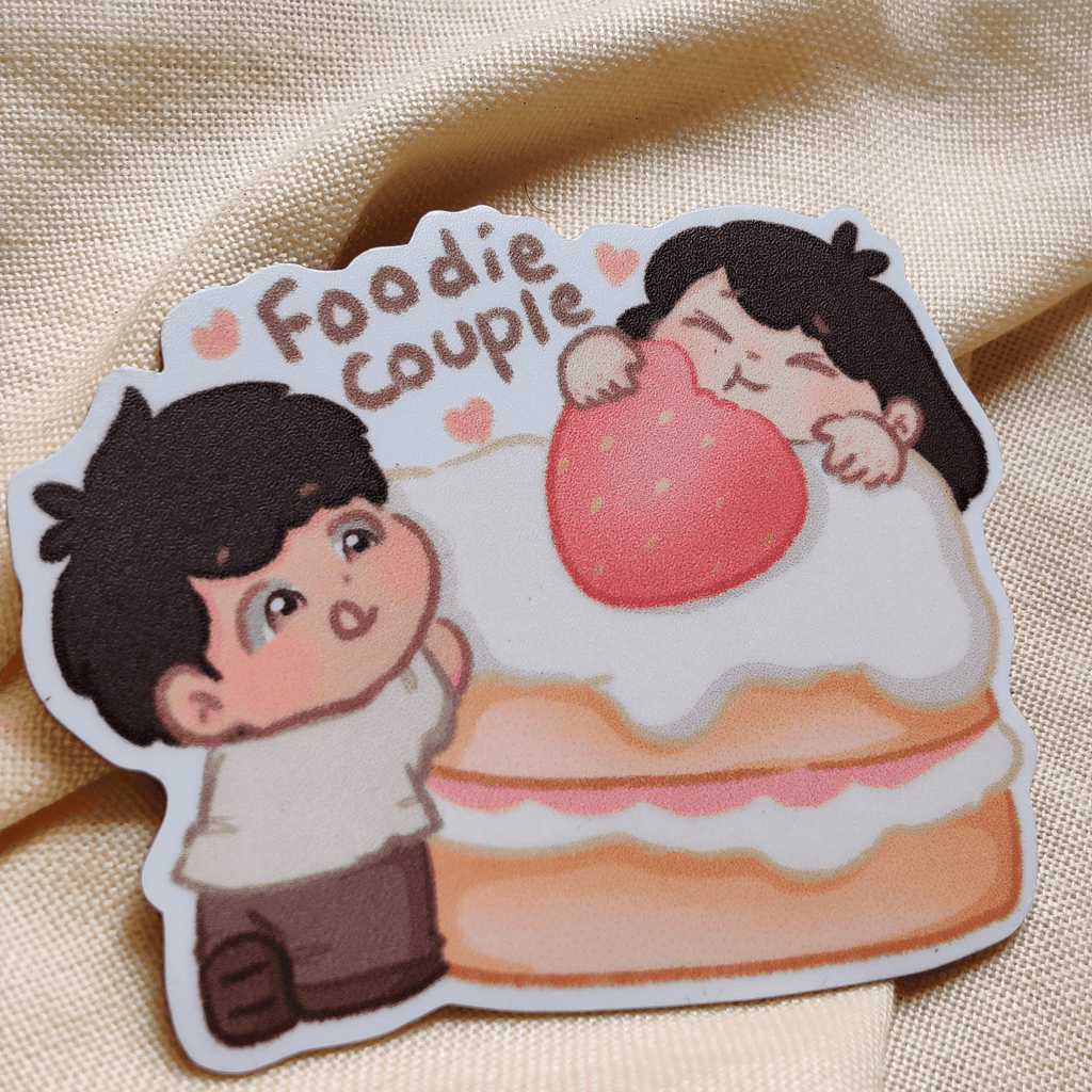 Foodie Couple - Cute Fridge Magnet