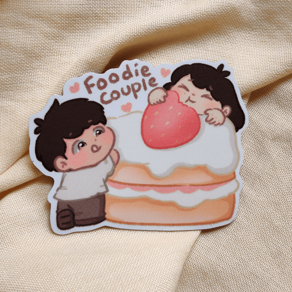 Foodie Couple - Cute Fridge Magnet