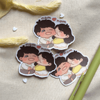 Nom Nom chibi couple - Vinyl Sticker