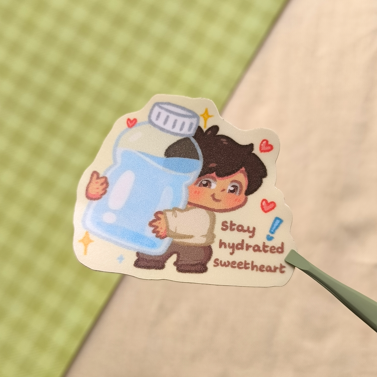 Stay Hydrated Sweetheart! - Couple vinyl sticker
