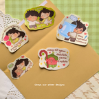 You make me happy - Couple vinyl sticker