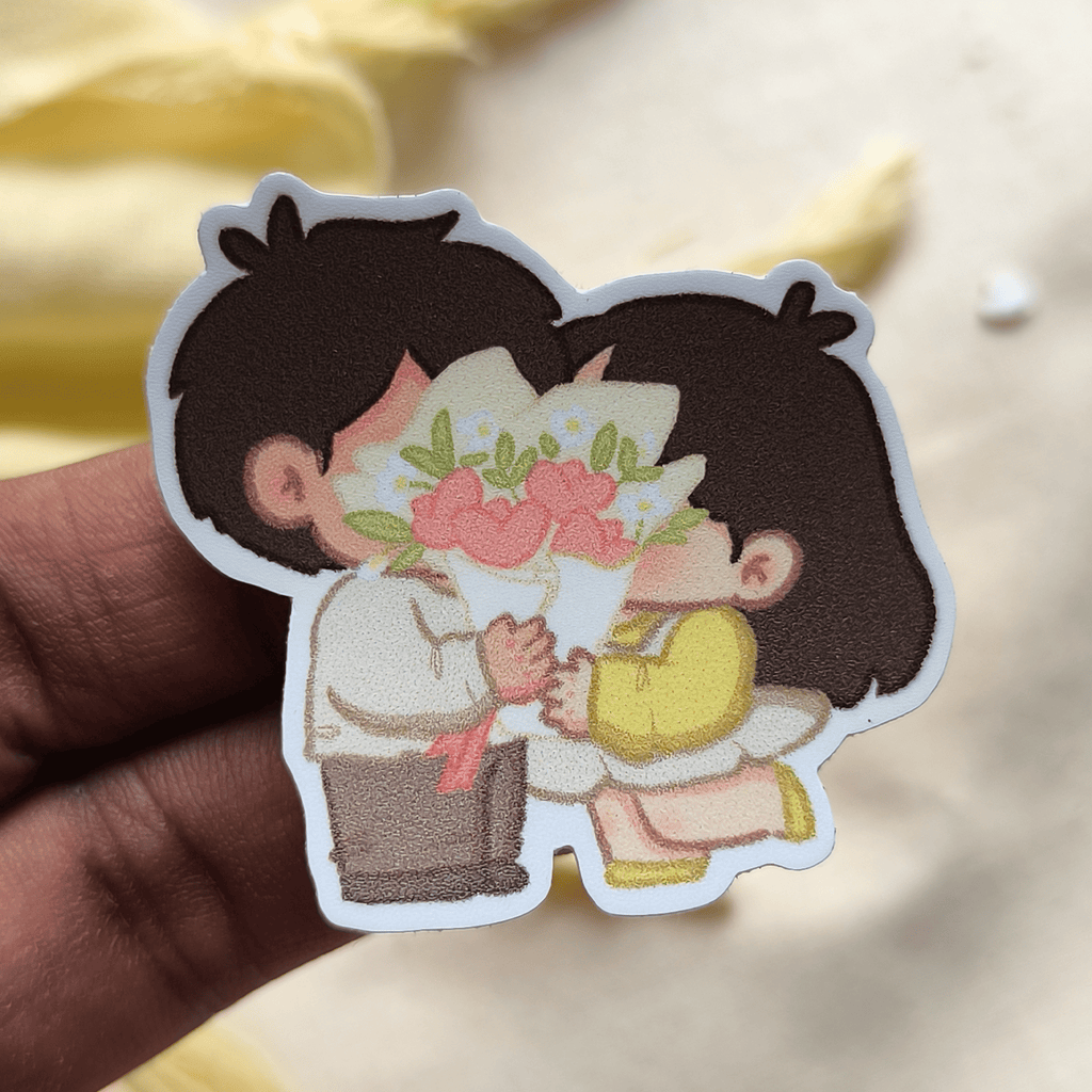 The kiss - Love couple - Vinyl Sticker