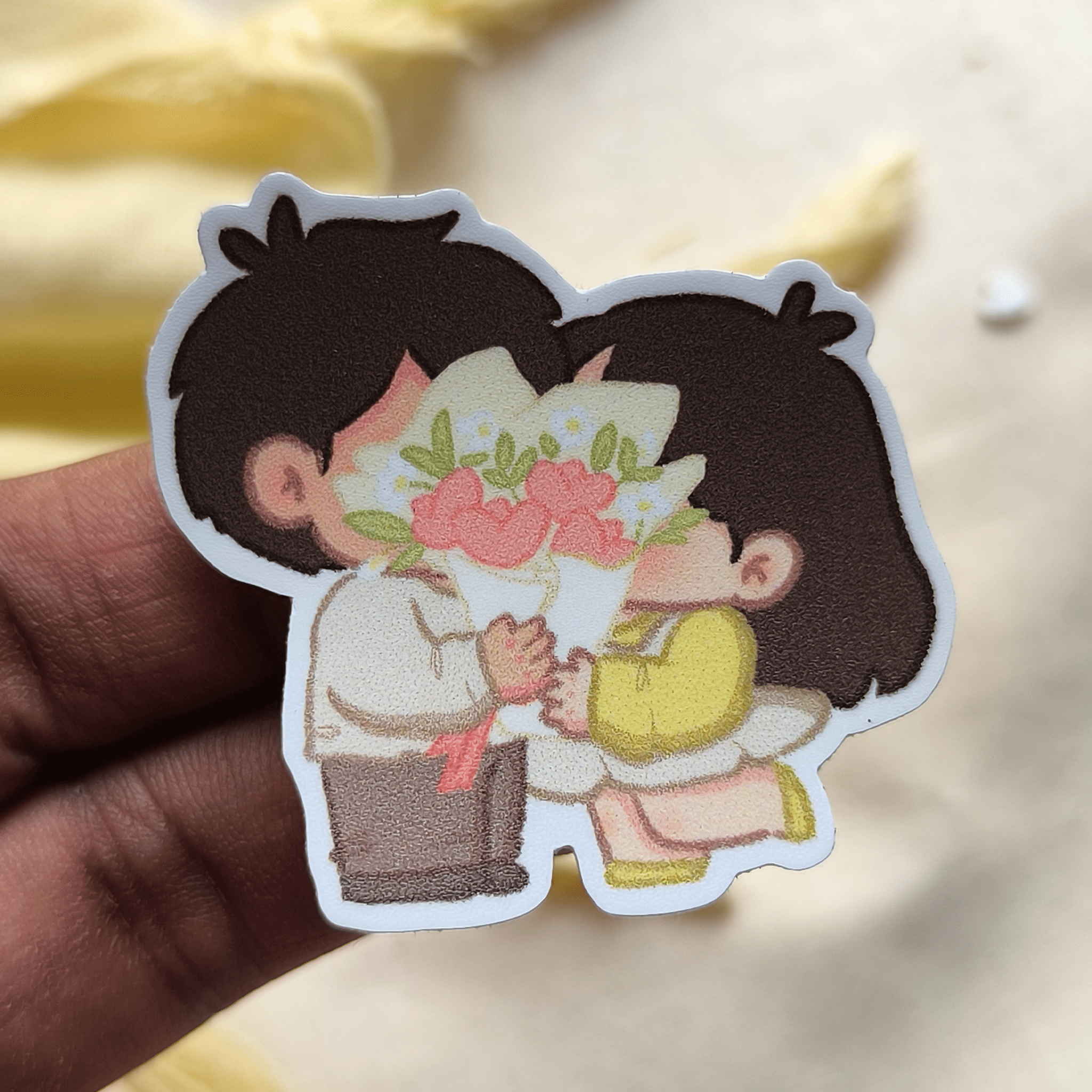 The kiss - Love couple - Vinyl Sticker