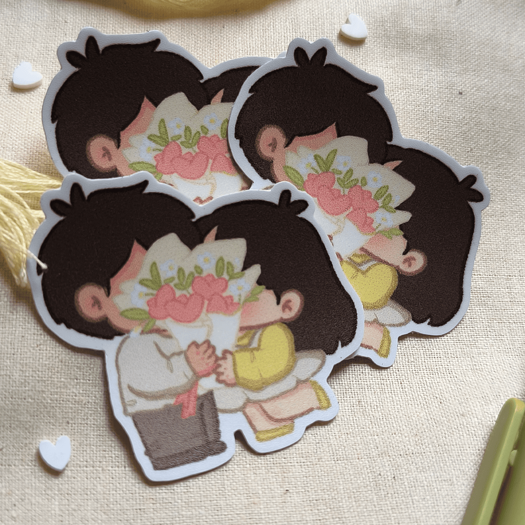 The kiss - Love couple - Vinyl Sticker