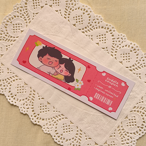 Unlimited Cuddle Coupon - Bookmark