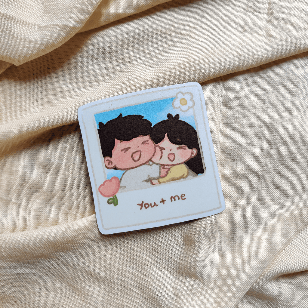 You + Me Couple Polaroid Magnet