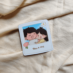 You + Me Couple Polaroid Magnet