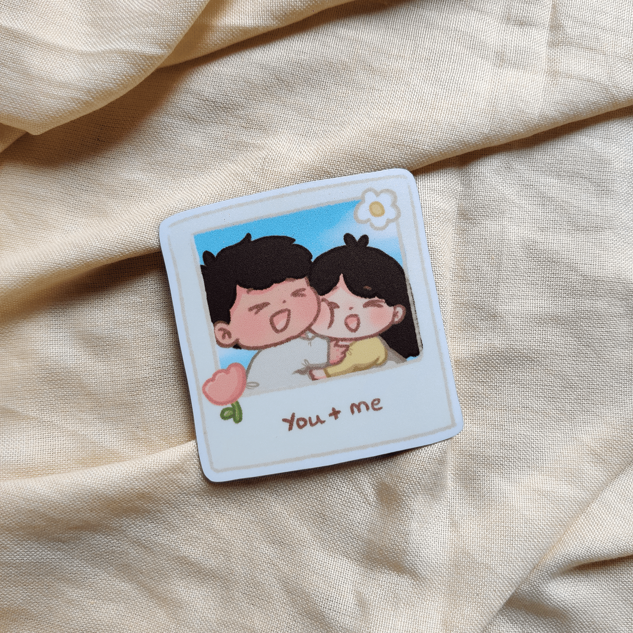 You + Me Couple Polaroid Magnet