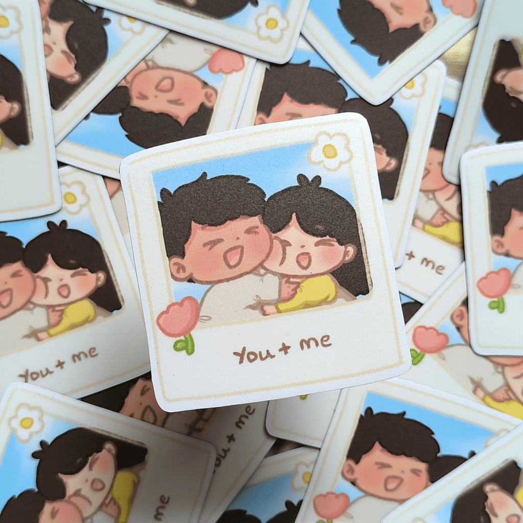 You + Me Couple Polaroid Magnet